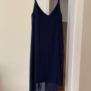 Stylish WHBM Navy summer dress